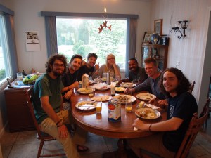 A great send-off breakfast.