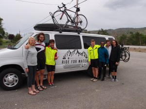 The Ride for Water group.  What a wonderful group of kids.